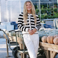 White Elastic Waist Jogger