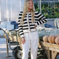 Mia Striped Cardigan