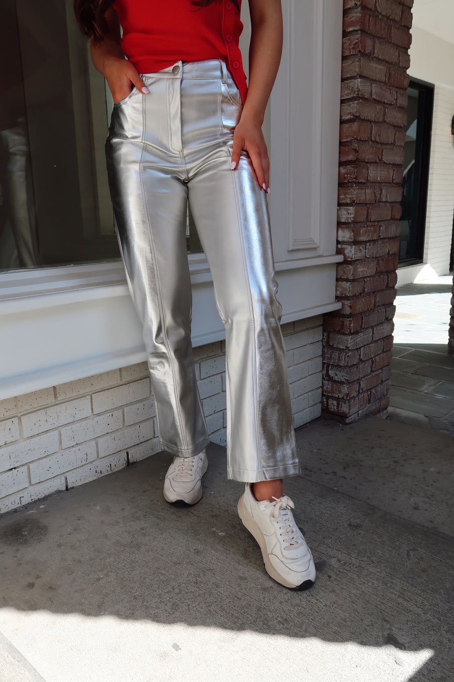 Girls Night Out Metallic Jeans